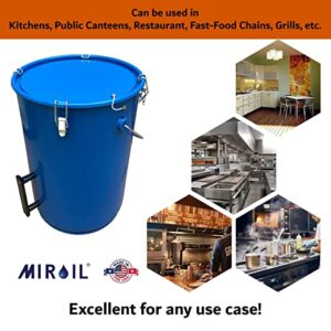 MirOil 30L 6 Gallon Oil Disposal Caddy with Lid Lock