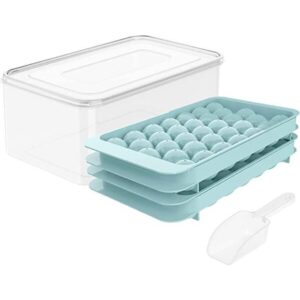 Round Ice Cube Tray with Lid
